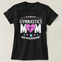 Personalisiert Gymnastik Mama T - Shirt