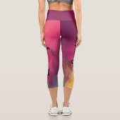 Personalisiert Gymnastik | Name hinzufügen Capri Leggings (Rückseite)