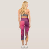 Personalisiert Gymnastik | Name hinzufügen Capri Leggings (Rückseite)