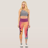 Personalisiert Gymnastik | Name hinzufügen Capri Leggings (Vorderseite)