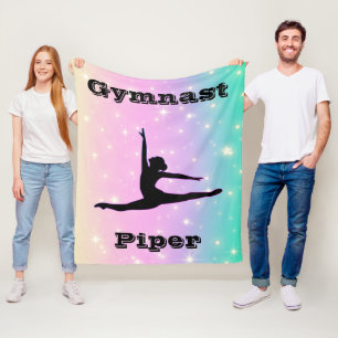 Personalisiert Gymnastik Rainbow Swirl Fleecedecke
