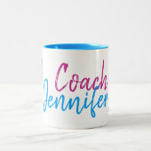 Personalisiert Gymnastik Trainer Tanzlehrer Acro Zweifarbige Tasse (Mittel)
