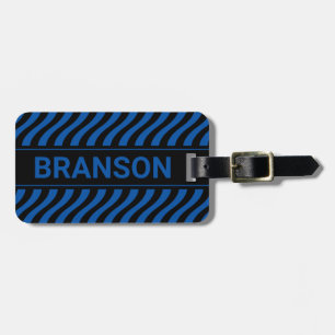Personalisiert H Bar Blue Wave Gepäckanhänger