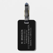 Personalisiert H Bar Red ED Gepäckanhänger (Rückseite vertikal)