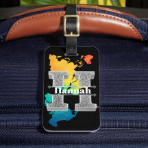 Personalisiert H Initial Silver Monogram Ihr Name