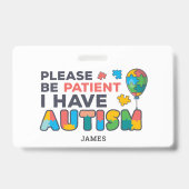 Personalisiert habe ich Autismus-ID Ausweis (Vorderseite)