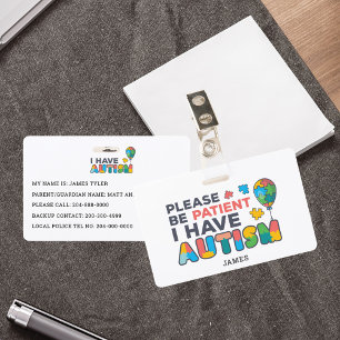 Personalisiert habe ich Autismus-ID Ausweis