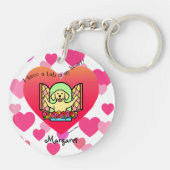 Personalisiert habe ich einen Labrador in meinem Schlüsselanhänger (Rückseite)