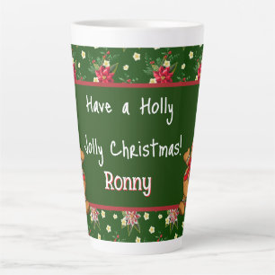 Personalisiert haben ein Holly-Jolly-Weihnachten Milchtasse