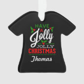 Personalisiert haben Jollis Ornament (Vorderseite)