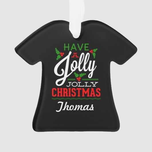 Personalisiert haben Jollis Ornament (Vorderseite)