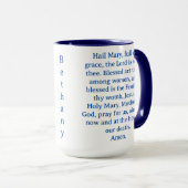 Personalisiert Hail Mary Tasse (VorderseiteRechts)