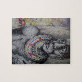 Personalisiert Hakuna Matata mit Lion Masai Puzzle (Horizontal)