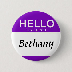 Personalisiert Hallo Mein Name ist Individuelle Na Button