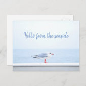Personalisiert// Hallo // Seagull Postkarte (Vorne/Hinten)