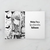 Personalisiert Halloween Anime Girl Karte (Innenseite)