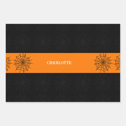 Personalisiert Halloween Geschenkpapier Set (Vorderseite)