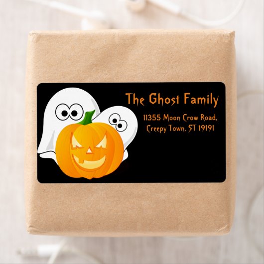 Personalisiert Halloween Ghosts Pumpkin (Insitu)