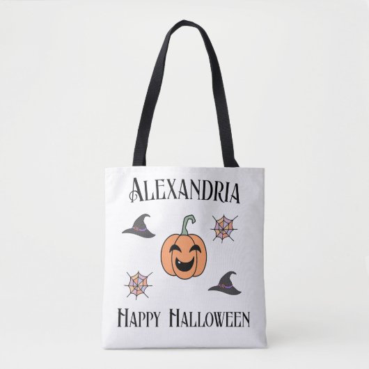 Personalisiert Halloween Niedlich Tasche (Vorderseite)