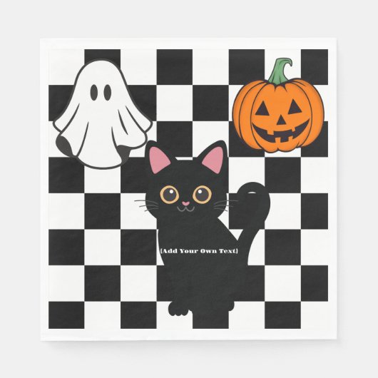 Personalisiert Halloween Paper Napkin Serviette (Vorderseite)