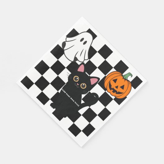 Personalisiert Halloween Paper Napkin Serviette (Ecke)