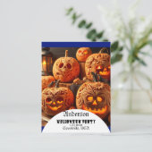 Personalisiert Halloween Postkarte (Stehend Vorderseite)
