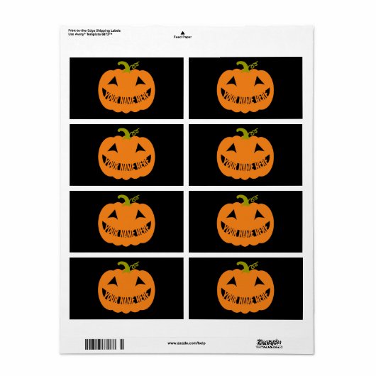 Personalisiert Halloween Pumpkin (Vorne)