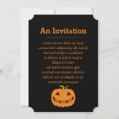 Personalisiert Halloween Pumpkin Einladung (Vorderseite)
