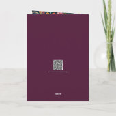 PERSONALISIERT HANDFASTING CARD PAGAN FOLKART FLOR KARTE (Rückseite)