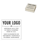 Personalisiert Handgefertigt mit Liebe Gummi Brief Gummistempel (Stempel)