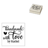 Personalisiert Handgefertigt mit Liebe Gummistempel (Stempel)
