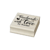 Personalisiert Handgefertigt mit Liebe Gummistempel (Stempel)