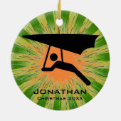 Personalisiert Hang Gliding Ornament (Hinten)
