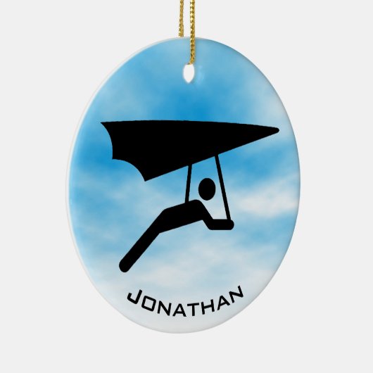 Personalisiert Hang Gliding Ornament (Rechts)