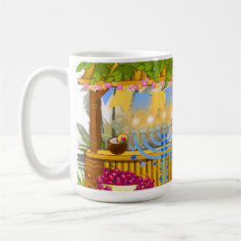 Personalisiert Hanukkah - Beach Theme Tiki Bar Kaffeetasse