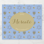 Personalisiert Hanukkah Schaumweinetikett (Einzelnes Label)