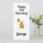 Personalisiert Happy 2. Geburtstag Herzlichen Glüc Karte (Stehend Vorderseite)