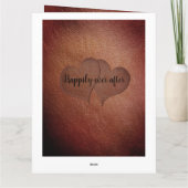 Personalisiert Happy 3. Wedding Anniversary Card Karte (Rückseite)