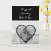 Personalisiert Happy Anniversary Foto Karte (Gelbe Blume)