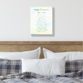 Personalisiert Happy Anniversary Gedicht Art Leinwanddruck (Insitu (Schlafzimmer))