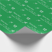 Personalisiert Happy Birthday Airplane Irish Green Geschenkpapier (Ecke)