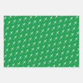 Personalisiert Happy Birthday Airplane Irish Green Geschenkpapier Set (Vorderseite 2)