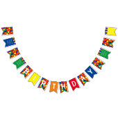 Personalisiert Happy Birthday Ball Pit Themed Part Wimpelkette (Alle)