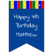 Personalisiert Happy Birthday Ball Pit Themed Part Wimpelkette (Zweite Fahne)