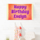 Personalisiert Happy Birthday Banner (Insitu)