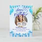 Personalisiert Happy Birthday Card Einladung (Stehend Vorderseite)