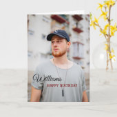 Personalisiert Happy Birthday Card Foto Karte (Gelbe Blume)