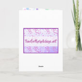 Personalisiert Happy Birthday Card für Schwester Karte (Rückseite)