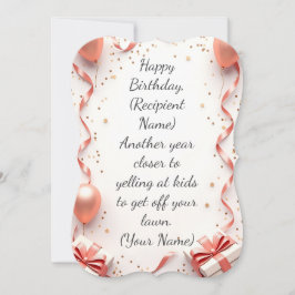 Personalisiert Happy Birthday Card - Individuelle  Karte