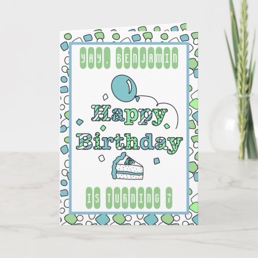 Personalisiert Happy Birthday Card Karte (Vorderseite)